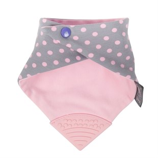 CHEEKY CHOMPERS Önlük-Polka Dot Pink Neckerchew