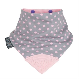 CHEEKY CHOMPERS Önlük-Polka Dot Pink Neckerchew