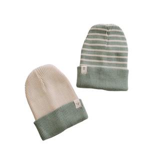 Çift Taraflı Çocuk Bere Mint