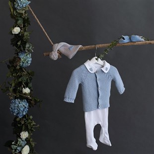 Cunda Ceket Mavi (0-6 ay)