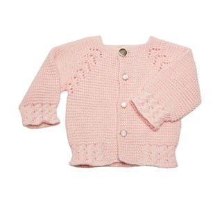 Cunda Ceket Pembe (0-6 ay)