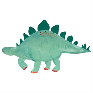 Meri Meri - Stegosaurus Platters - Dinozor Servis Tabağı