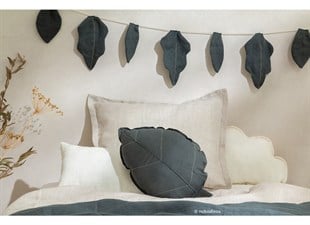 Fransız Dokuması Keten Dikdörtgen Dekoratif Yastık, Bej/ Limited Edition