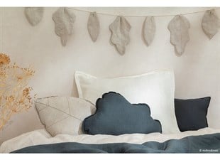 Fransız Dokuması Keten Dikdörtgen Dekoratif Yastık, Green/ Limited Edition