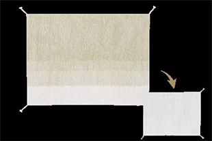 Gelato Green Çift Taraflı Halı, M