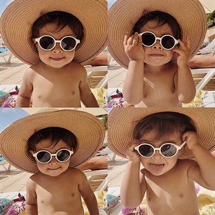 Izipizi 3-5 Yaş Güneş Gözlüğü - Milk (Süt Beyaz)