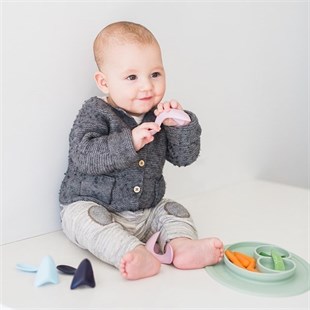 Kizingo Sağ El Bebek blw Kaşığı-Patlıcan