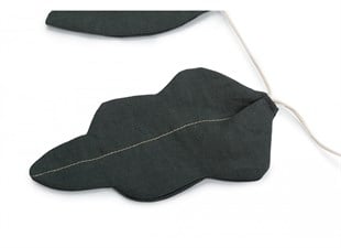 Fransız Dokuması Yaprak Garland,Green 