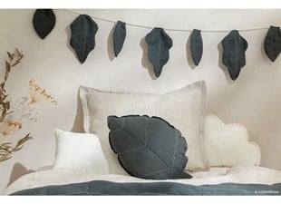 Fransız Dokuması Yaprak Garland,Green 