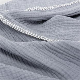 MARSHMALLOW BLANKET - INDIGO BLUE