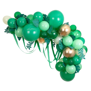 Meri Meri - Leafy Green Balloon Arch Kit - Yapraklı Yeşil Balon Kiti - 44 balon