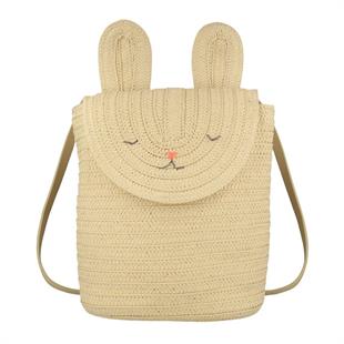 Meri Meri - Raffia Bunny Backpack - Rafya Tavşan Sırt Çantası