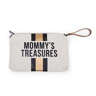 Mommy Treasures Black&Gold Stripes Clutch