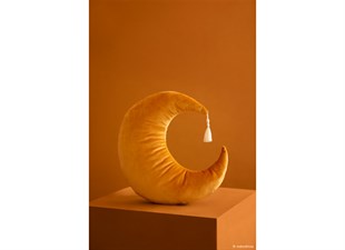 Pierrot Moon Dekoratif Yastık, Velvet Farniente Yellow