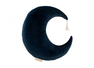 Pierrot Moon Dekoratif Yastık, Velvet Night Blue