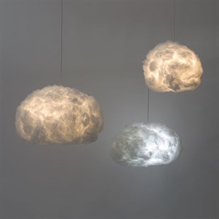 Sarkıt Medium Beyaz Kordonlu (55 x 45 x 45 CM)