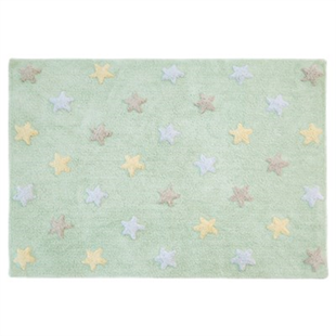 Stars Tricolor Halı Mint