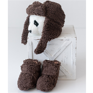 Teddy Patik ve Bere Seti/ 0-9 ay