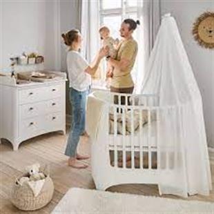 TEŞHİR İNDİRİMLİ/ Leander 3lü Set / Leander Classic Dolap & Leander Classic Büyüyen Çocuk Karyola & Leander Classic Şifonyer, Beyaz