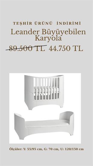 TEŞHİR ÜRÜNÜ / Leander Classic Jr. Çocuk Karyolası,  Beyaz