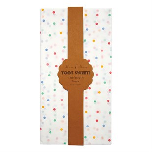 Meri Meri - Spotty Paper Tablecloth - Renkli Puantiyeli Masa Örtüsü