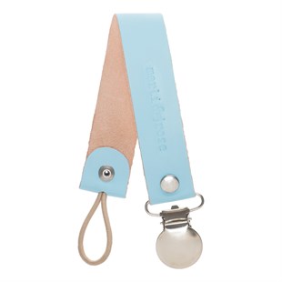 Vejetal Deri Emzik Askısı - Baby Blue