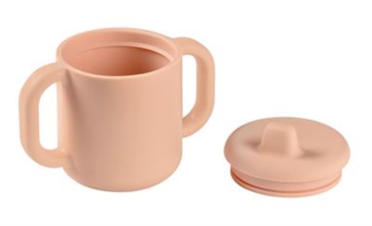 2 Kulplu Silikon Öğrenme Suluğu Pink