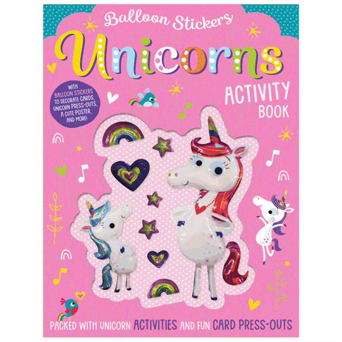 Balloon Stickers Unicorns Activity Book I Kids and Nests