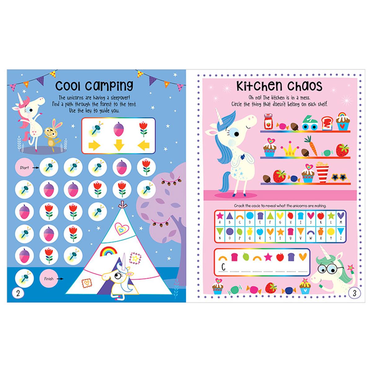 Balloon Stickers Unicorns Activity Book I Kids and Nests