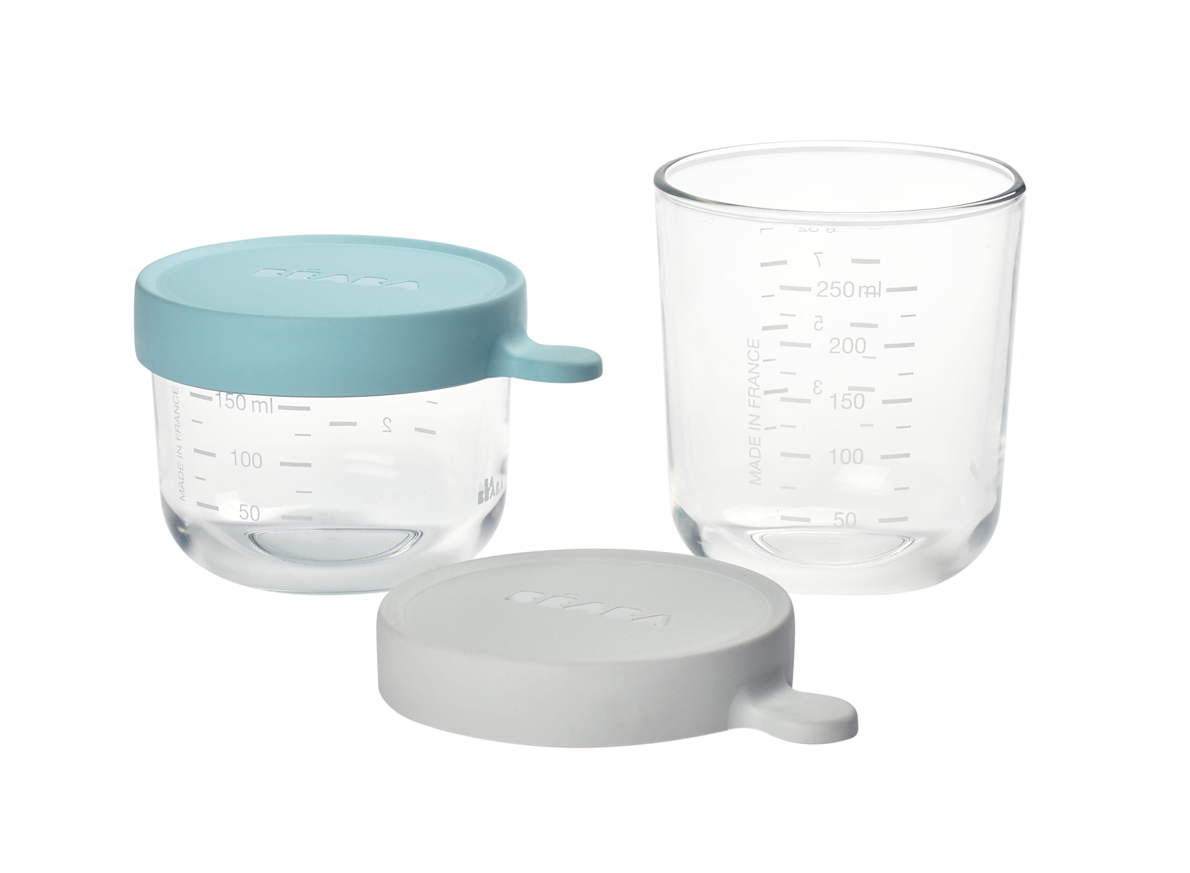 Bebek cam mama kavanozu 2li set (150 ml green / 250 ml airy