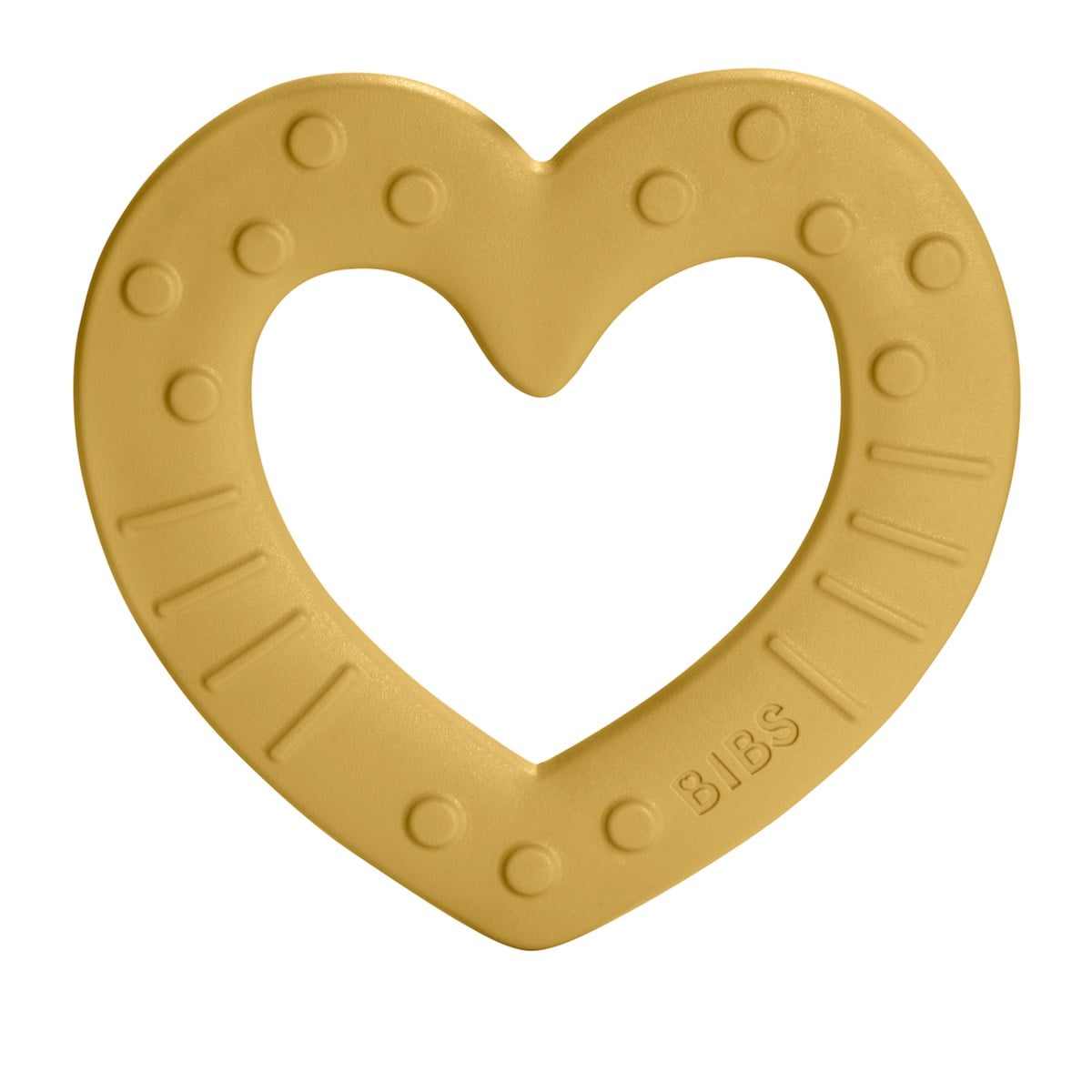 Bibs Diş Kaşıyıcı, Baby Bitie Heart, Mustard