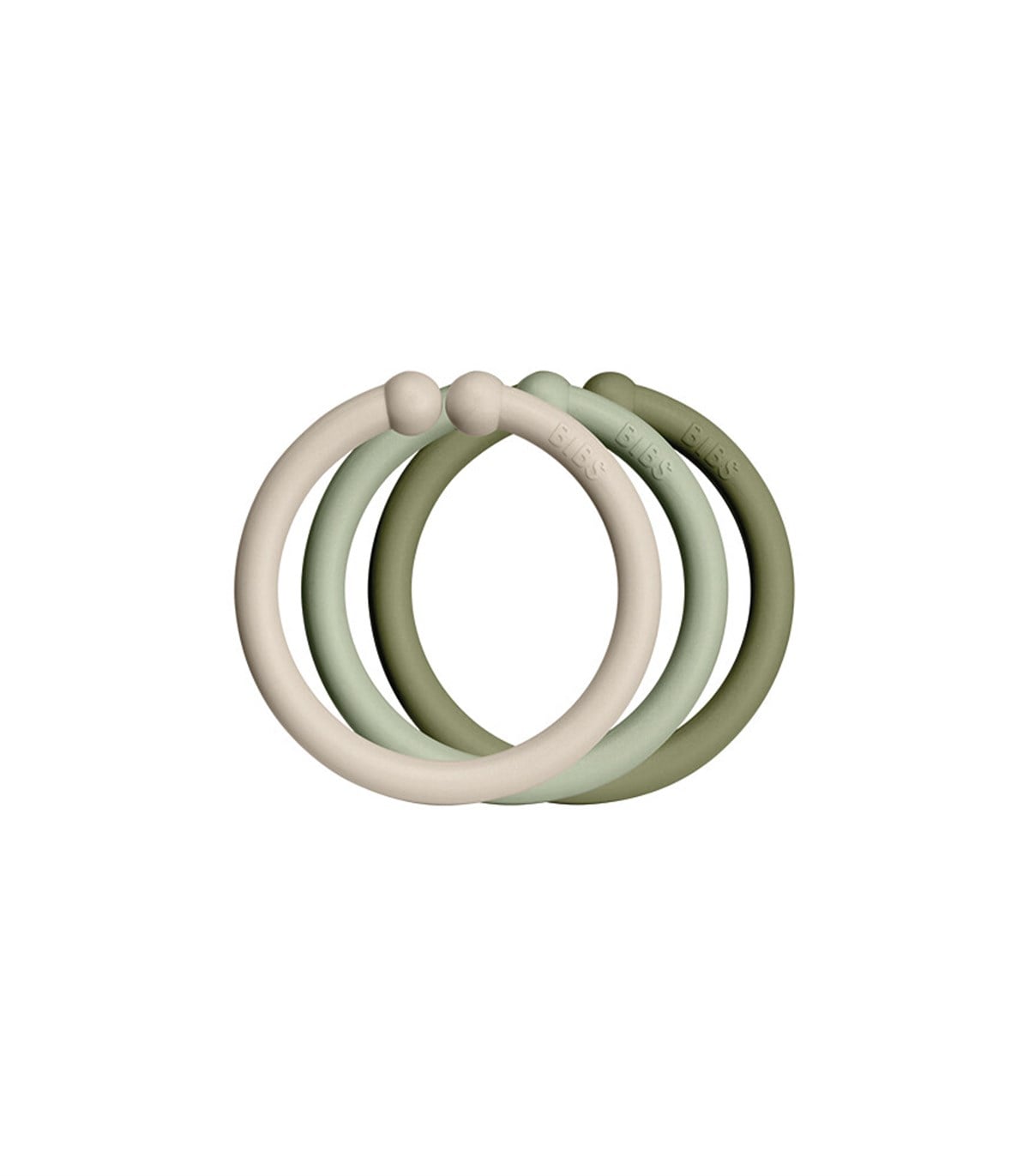 Bibs Loops Halka Set (12'li) // Vanilla-Sage-Olive