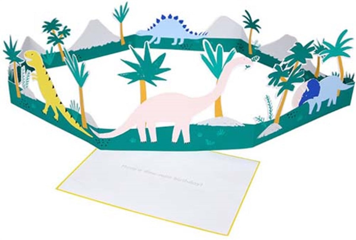Meri Meri - Dinozor Tebrik Kartı