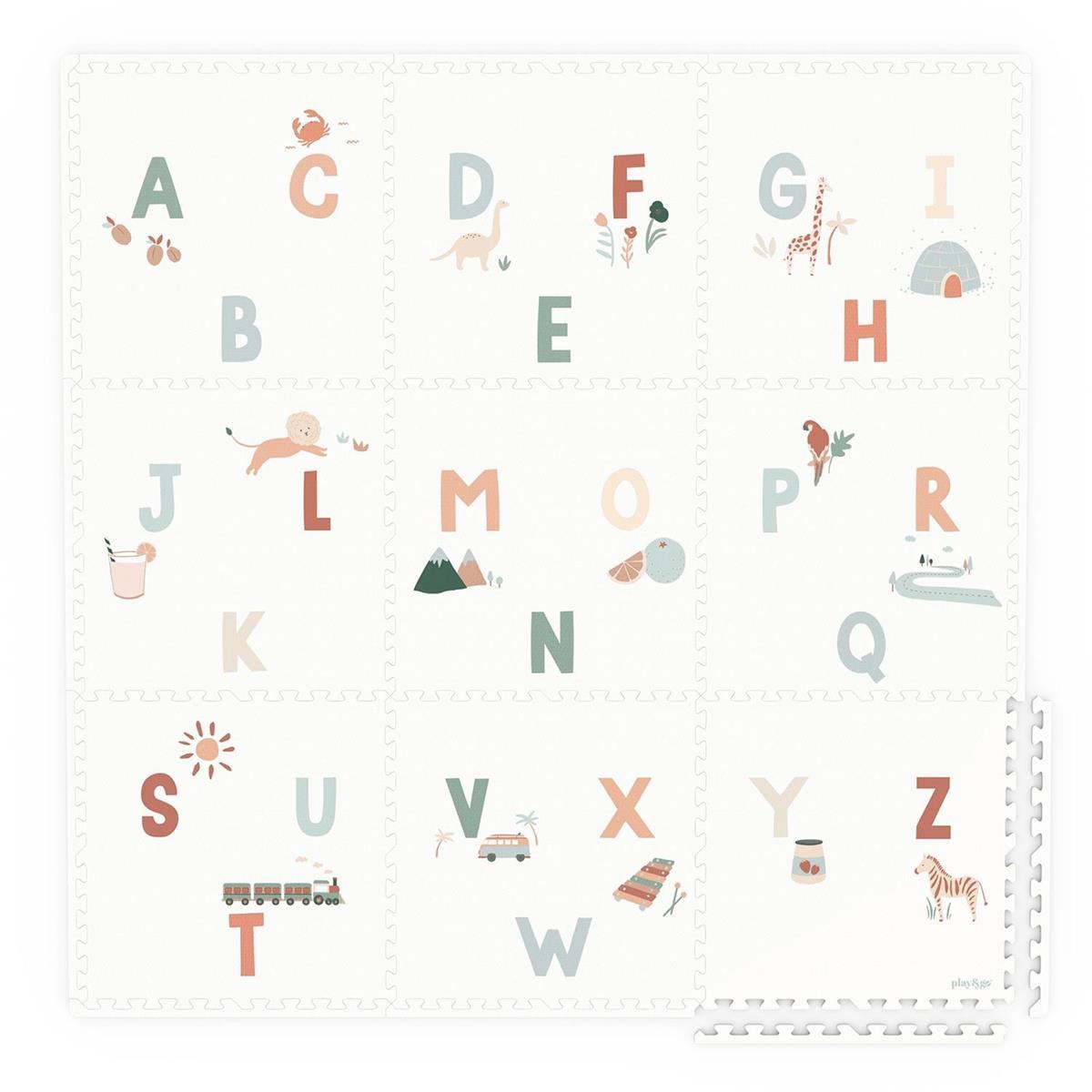 Eevaa Puzzle Oyun Matı, Alphabet / Terazzo