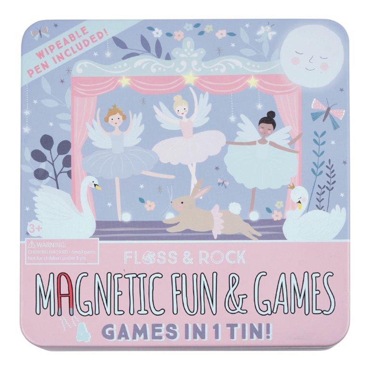 Floss & Rock Mıknatıslı Kutu Oyunları 4'ü 1 arada Enchanted
