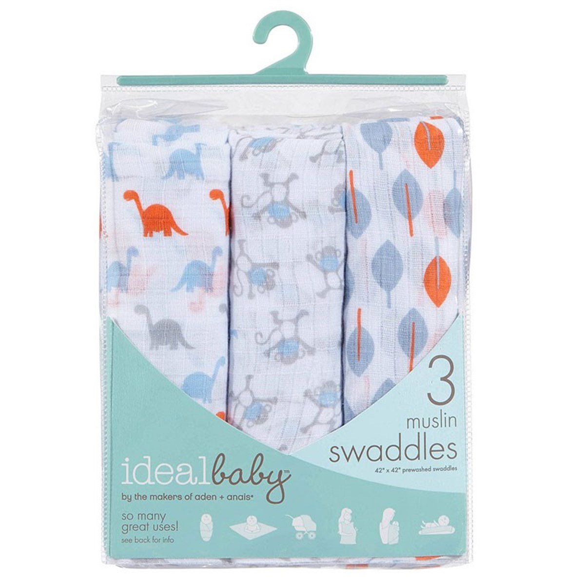 Ideal Baby Üçlü Müslin Set/Cheeky Monkey