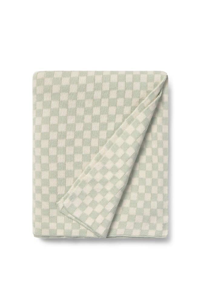 Lorena Canals Örgü Battaniye, Tiles Blue Sage