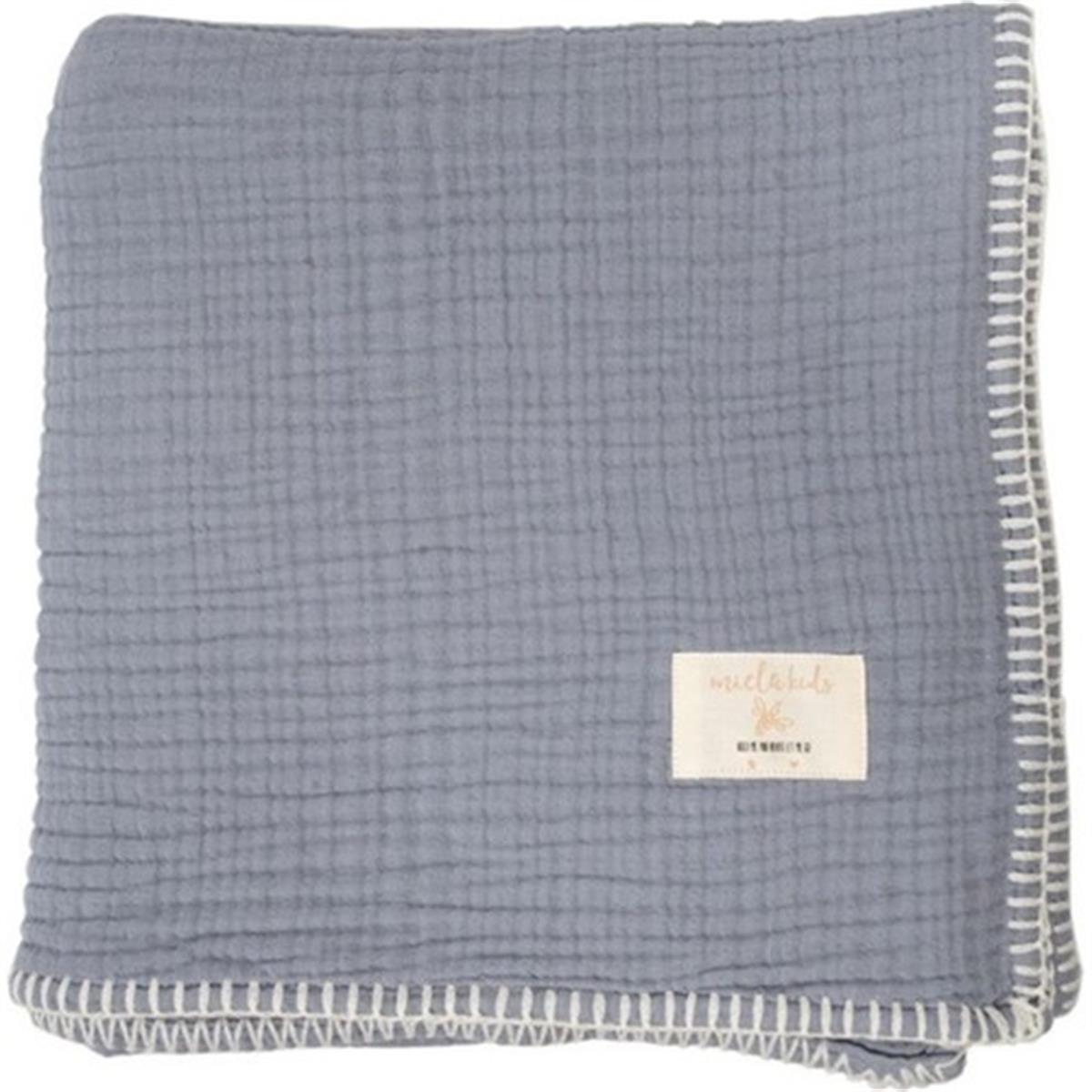 MARSHMALLOW BLANKET - INDIGO BLUE