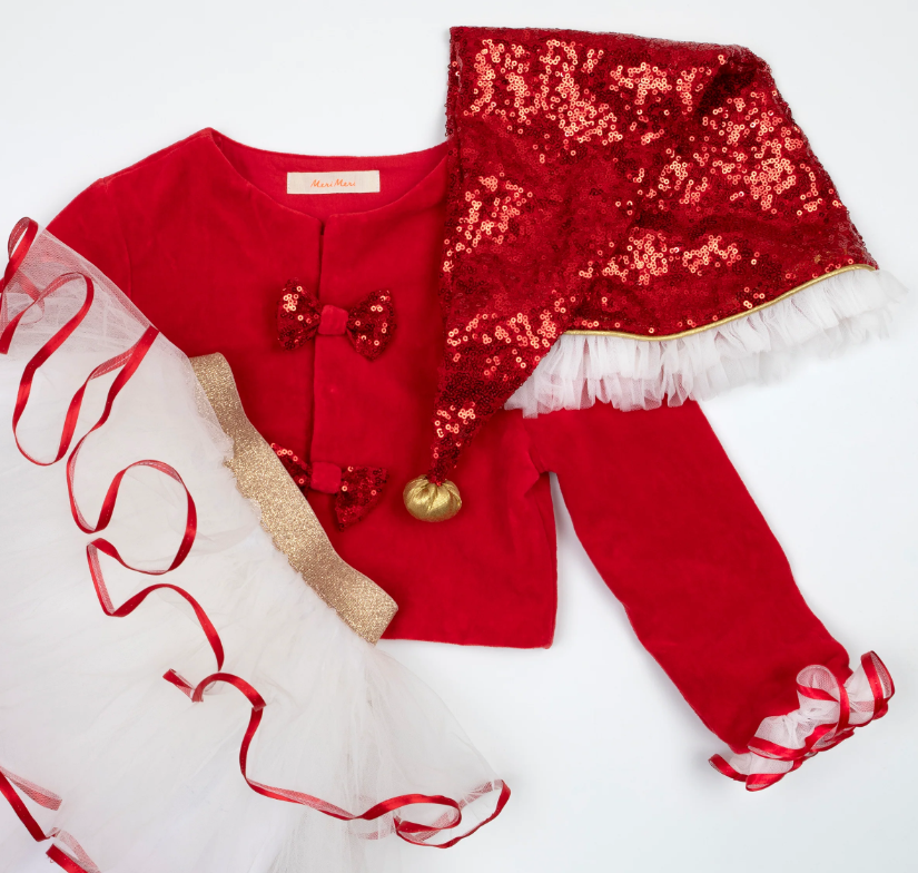 Meri Meri - Santa's Little Helper Kostüm / 5-6 Yaş