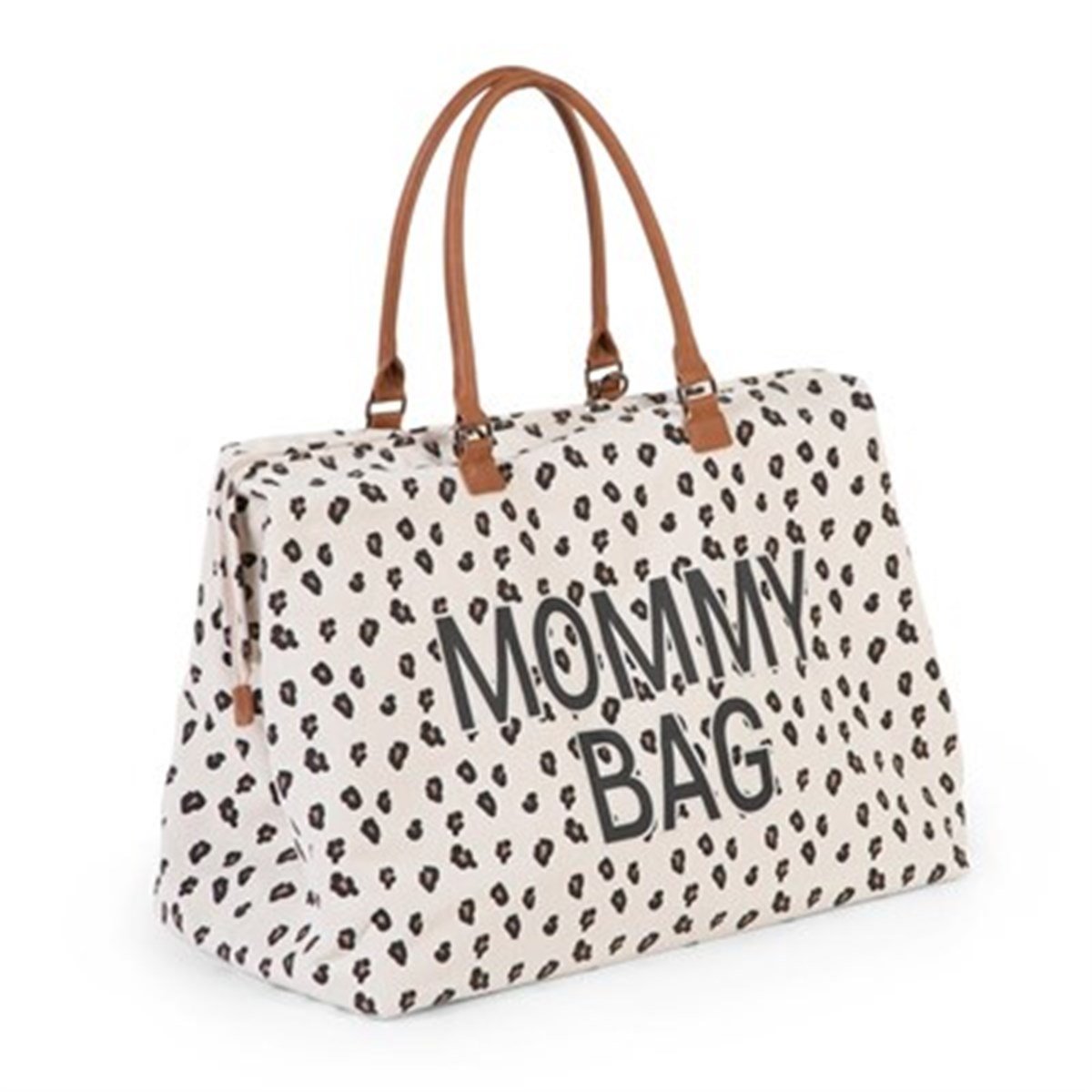 Mommy Bag, Anne Bebek Bakım Çantası, Kanvas Leopard