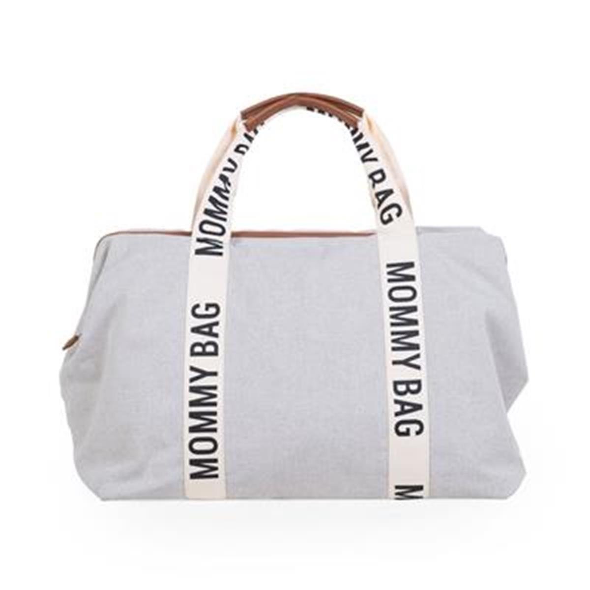 Mommy Bag Çanta, Signature Kanvas Krem