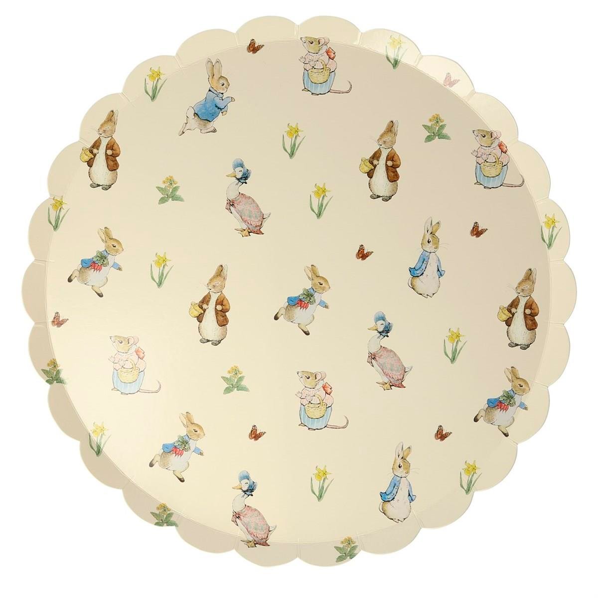 Meri Meri - Peter Rabbit & Friends Plates - Peter Rabbit & Friends Tabak - L - 12'li
