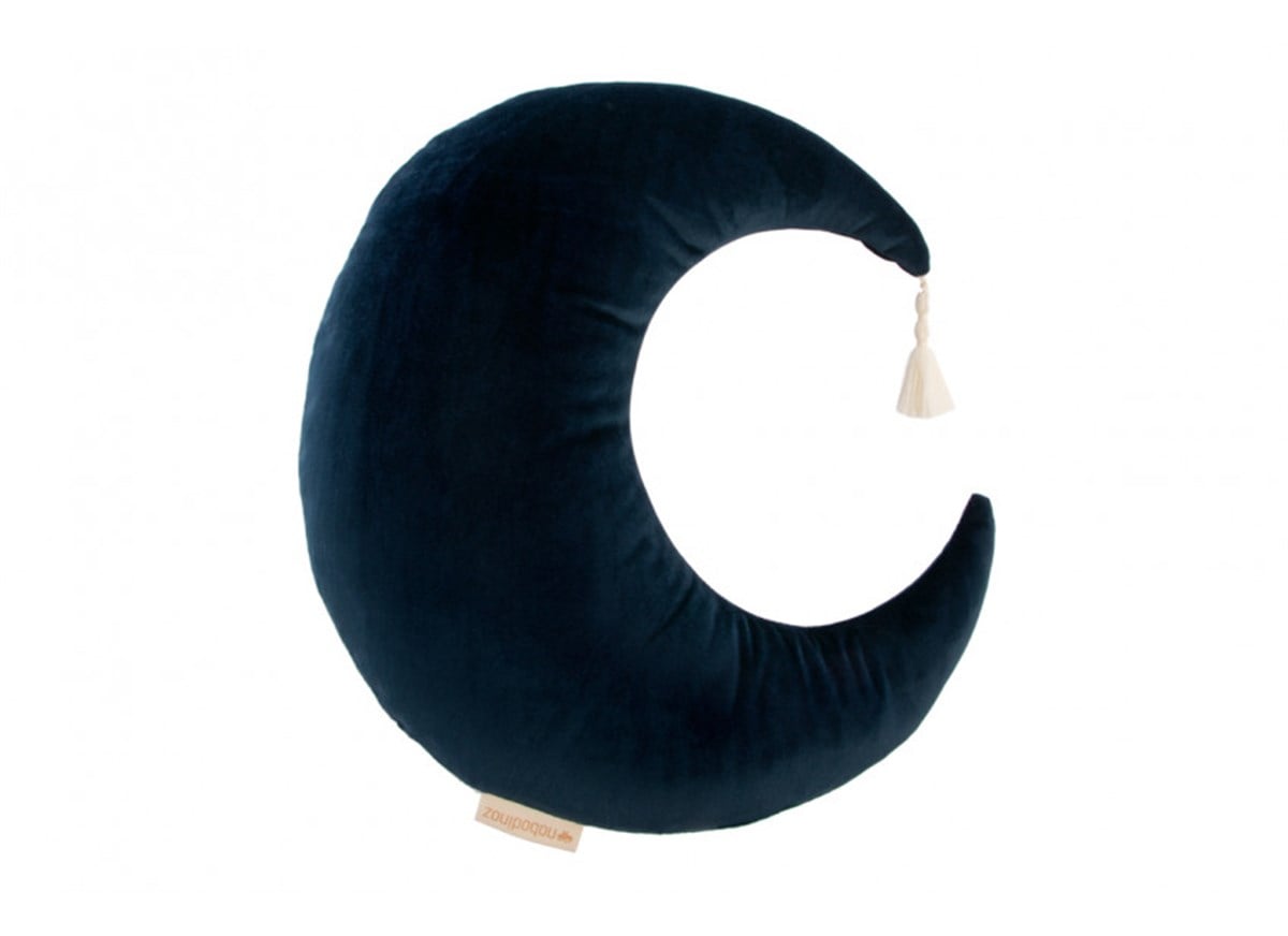 Pierrot Moon Dekoratif Yastık, Velvet Night Blue