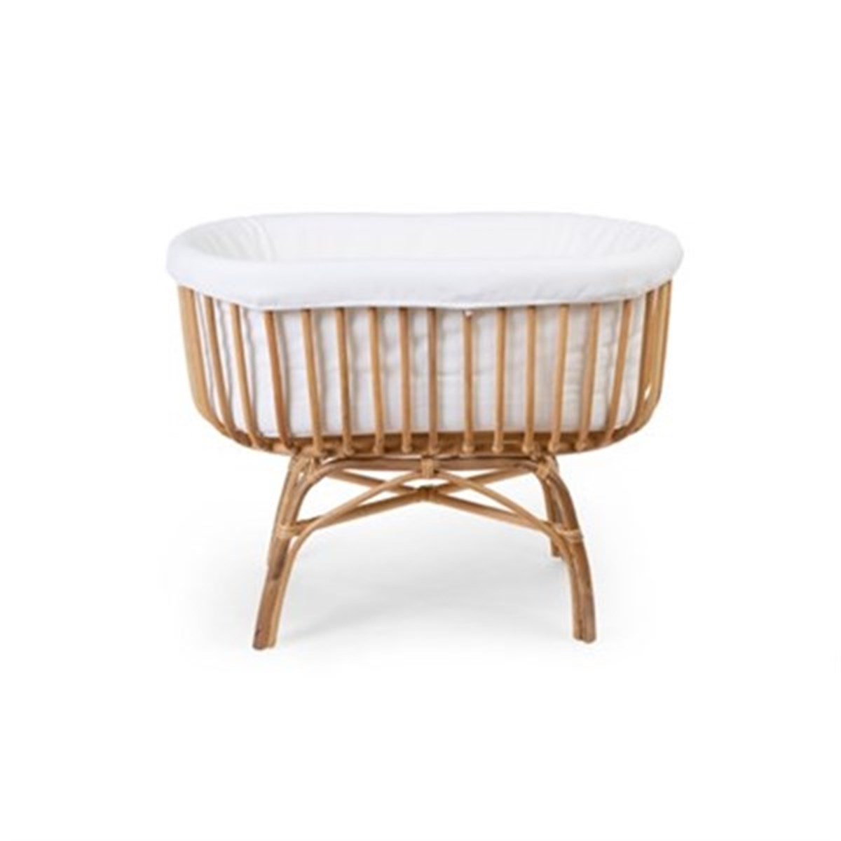 Rattan Oval Yan Koruyucu, Beyaz