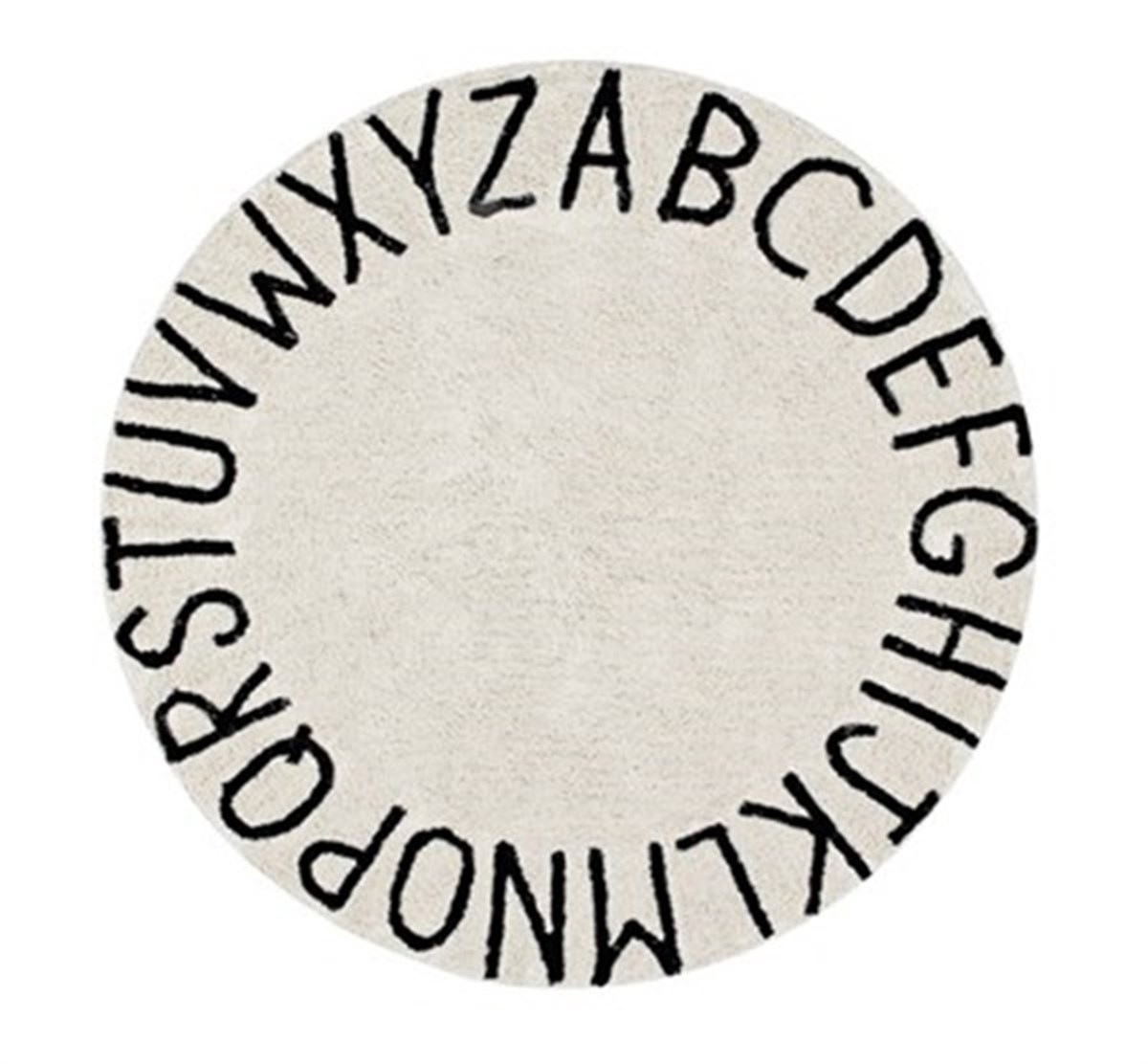 Round ABC Natural-Siyah
