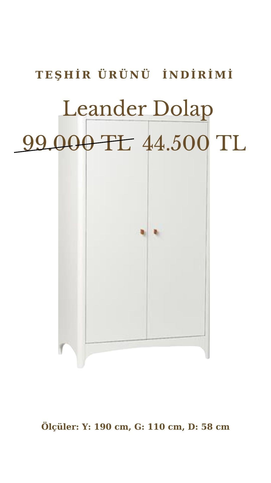 TEŞHİR ÜRÜNÜ / Leander Classic Dolap, Beyaz
