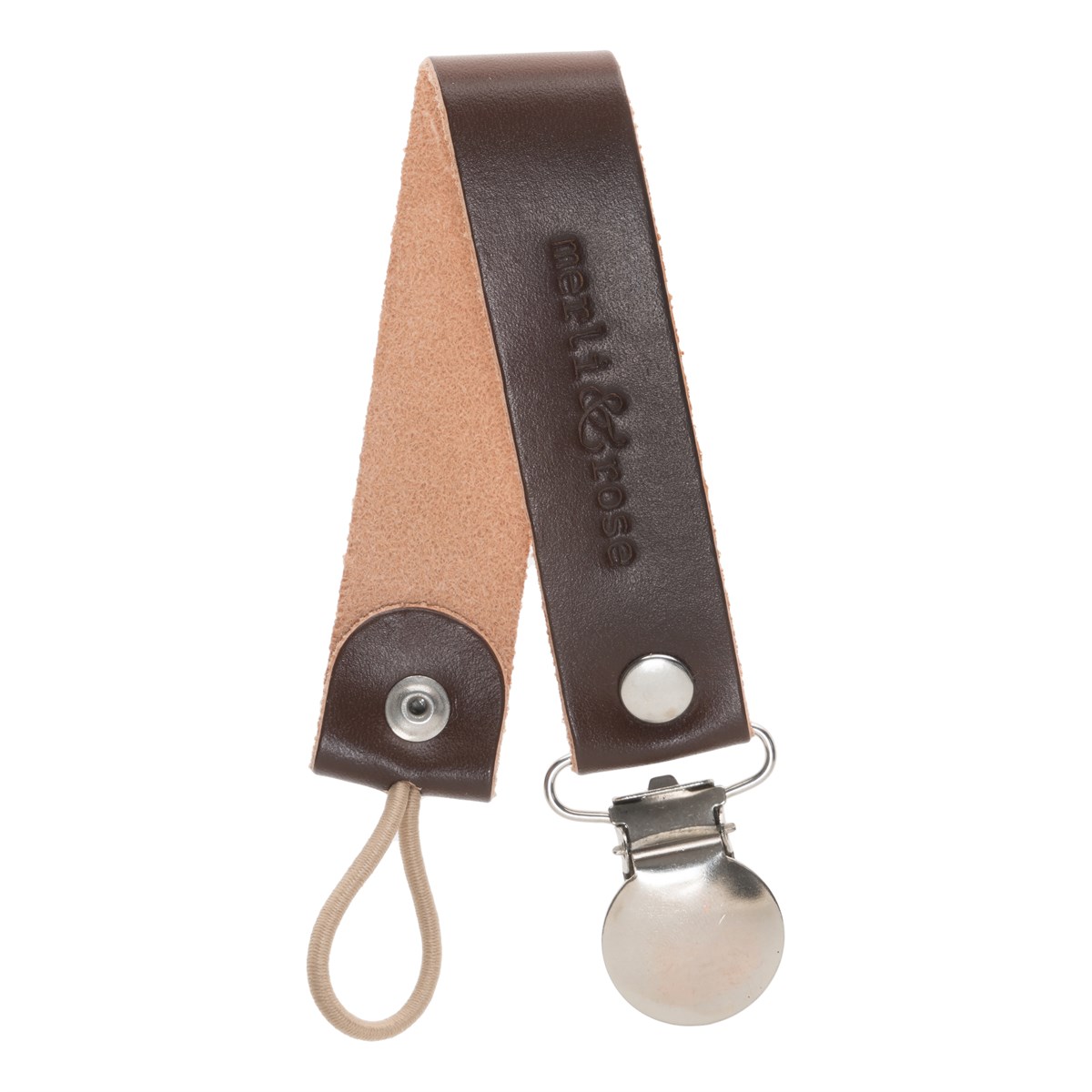 Vejetal Deri Emzik Askısı - Chocolate