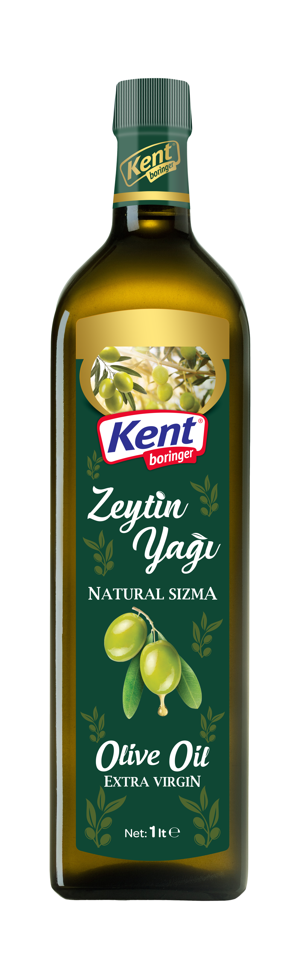  Kent Boringer Sızma Zeytinyağı Cam 1 Lt.  