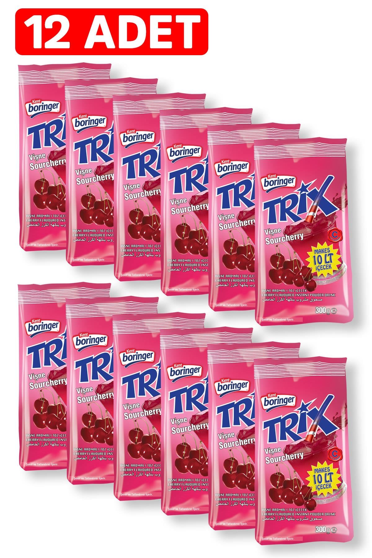 300g*12 adet Vişne Aromalı Toz İçecek