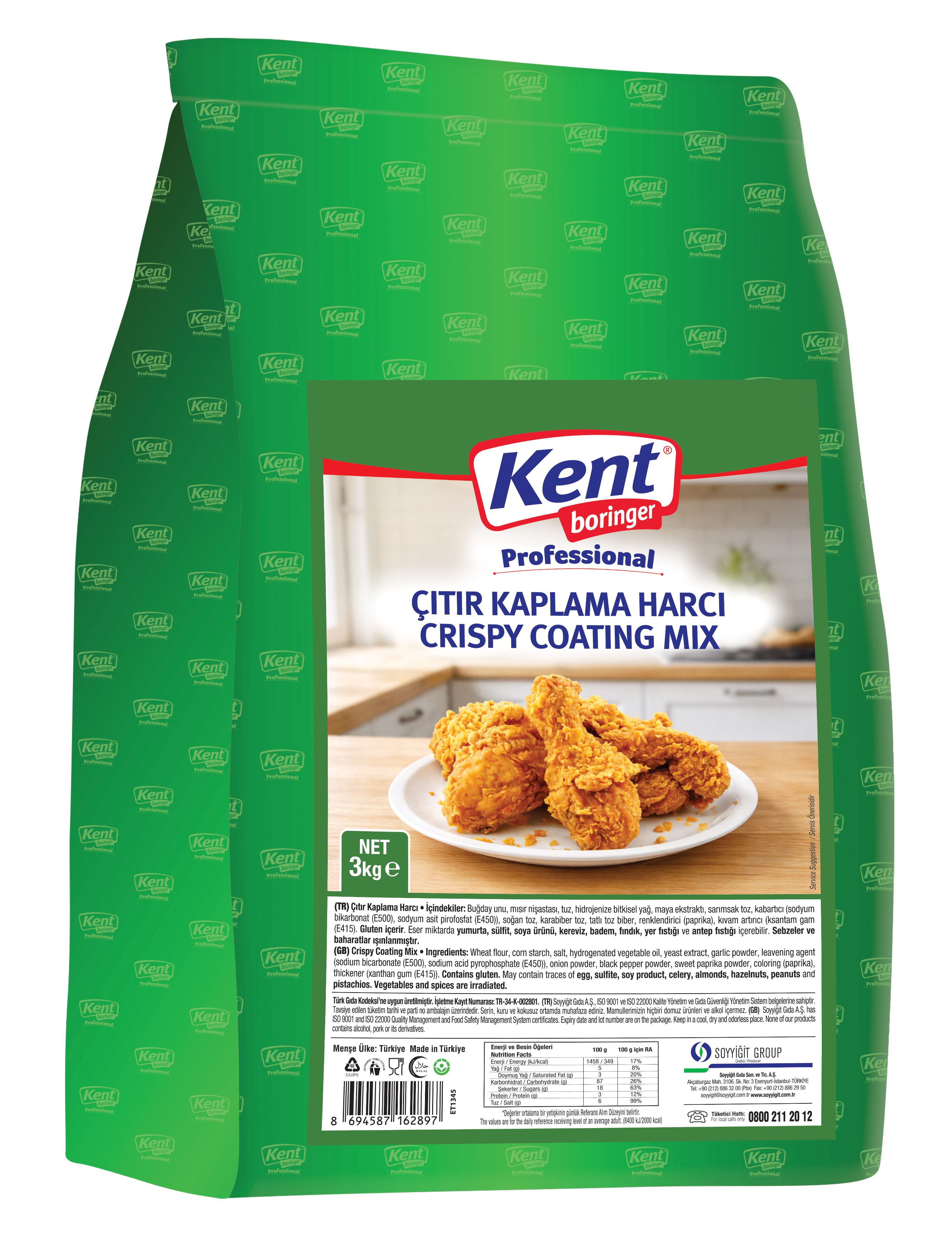 KB Prf. Çıtır Kaplama Harcı 3 Kg.